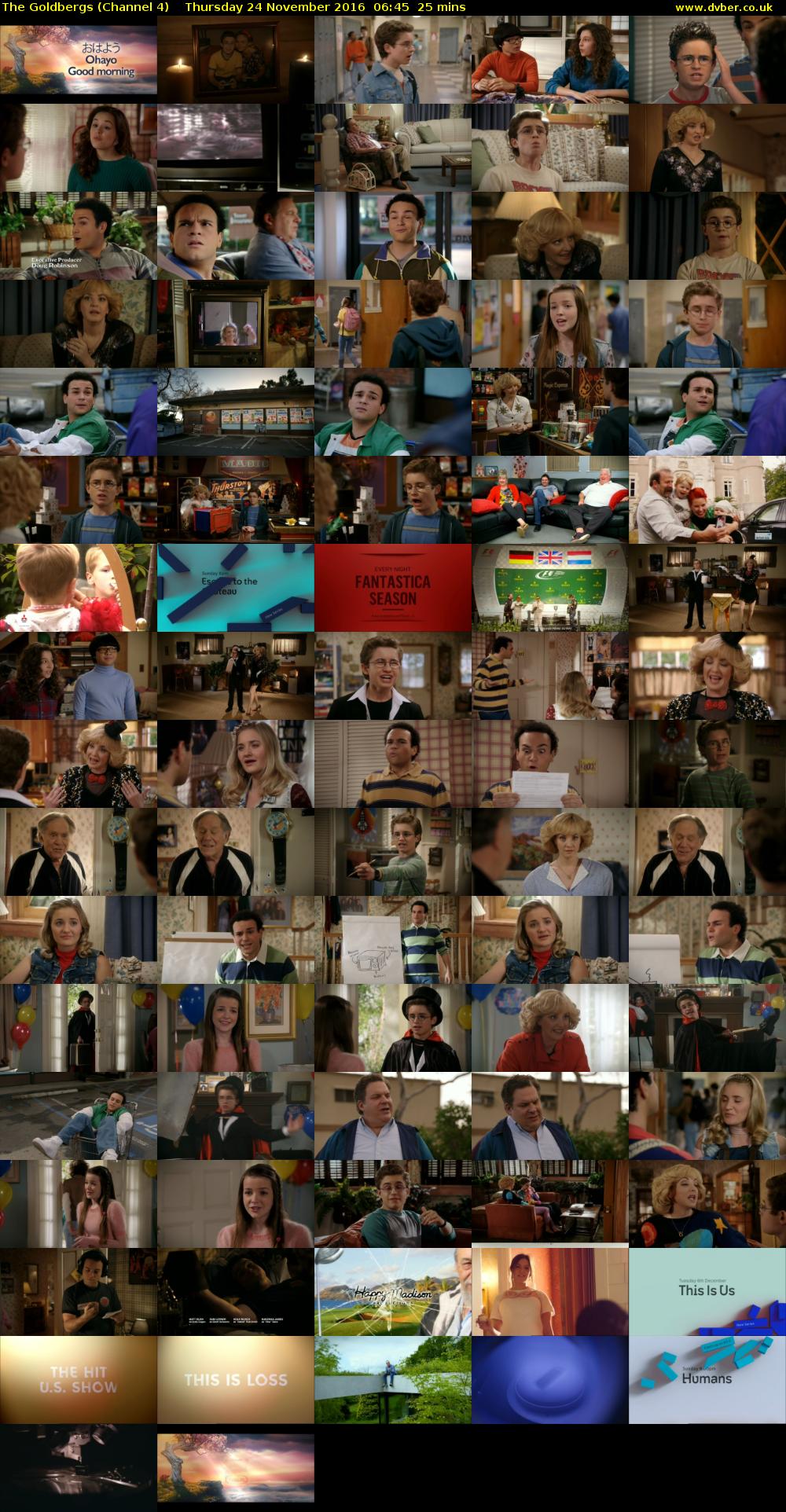 The Goldbergs (Channel 4) Thursday 24 November 2016 06:45 - 07:10