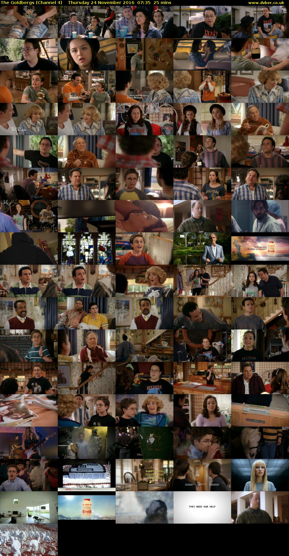 The Goldbergs (Channel 4) Thursday 24 November 2016 07:35 - 08:00