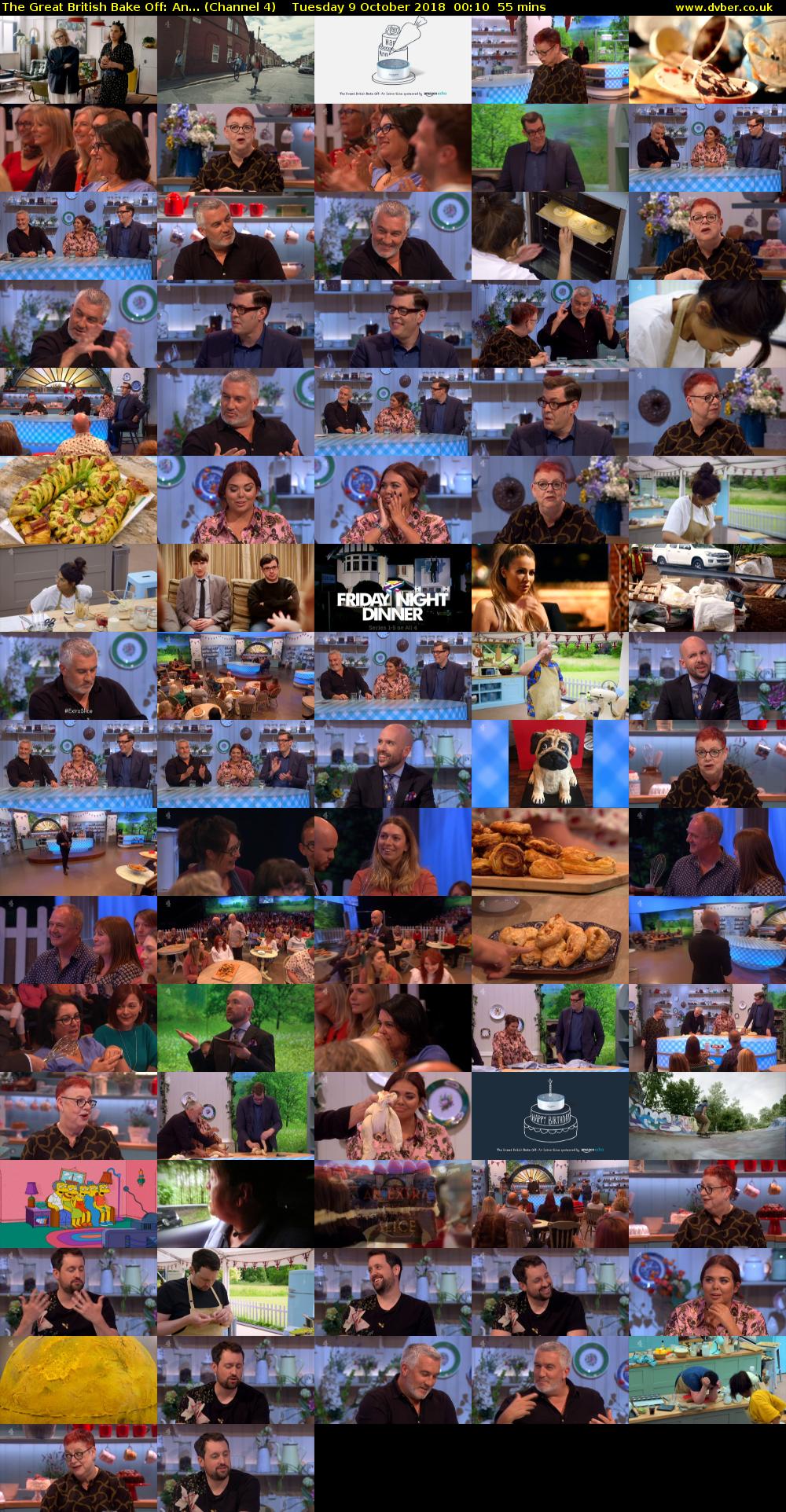 The Great British Bake Off: An... (Channel 4) Tuesday 9 October 2018 00:10 - 01:05