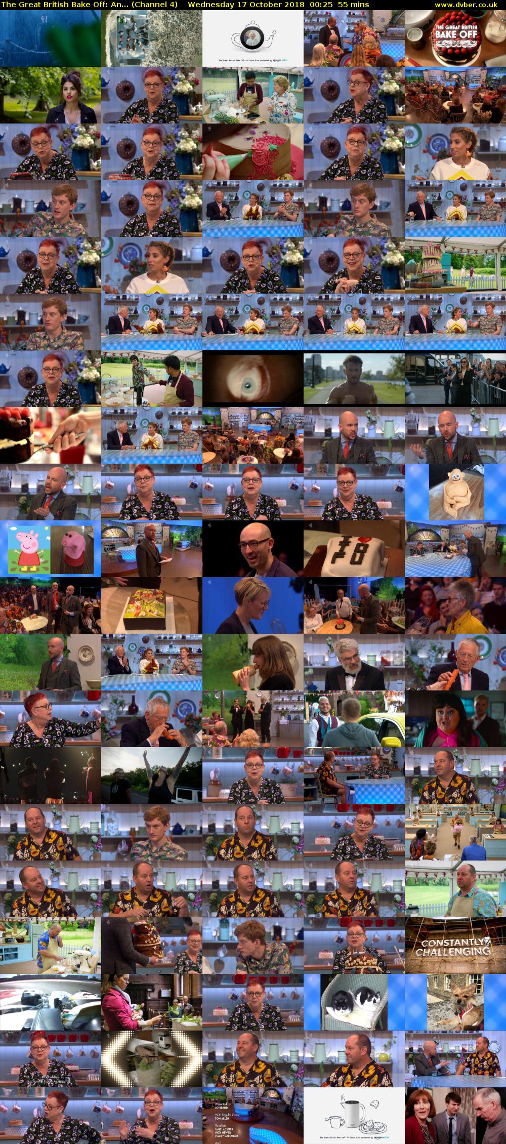 The Great British Bake Off: An... (Channel 4) Wednesday 17 October 2018 00:25 - 01:20
