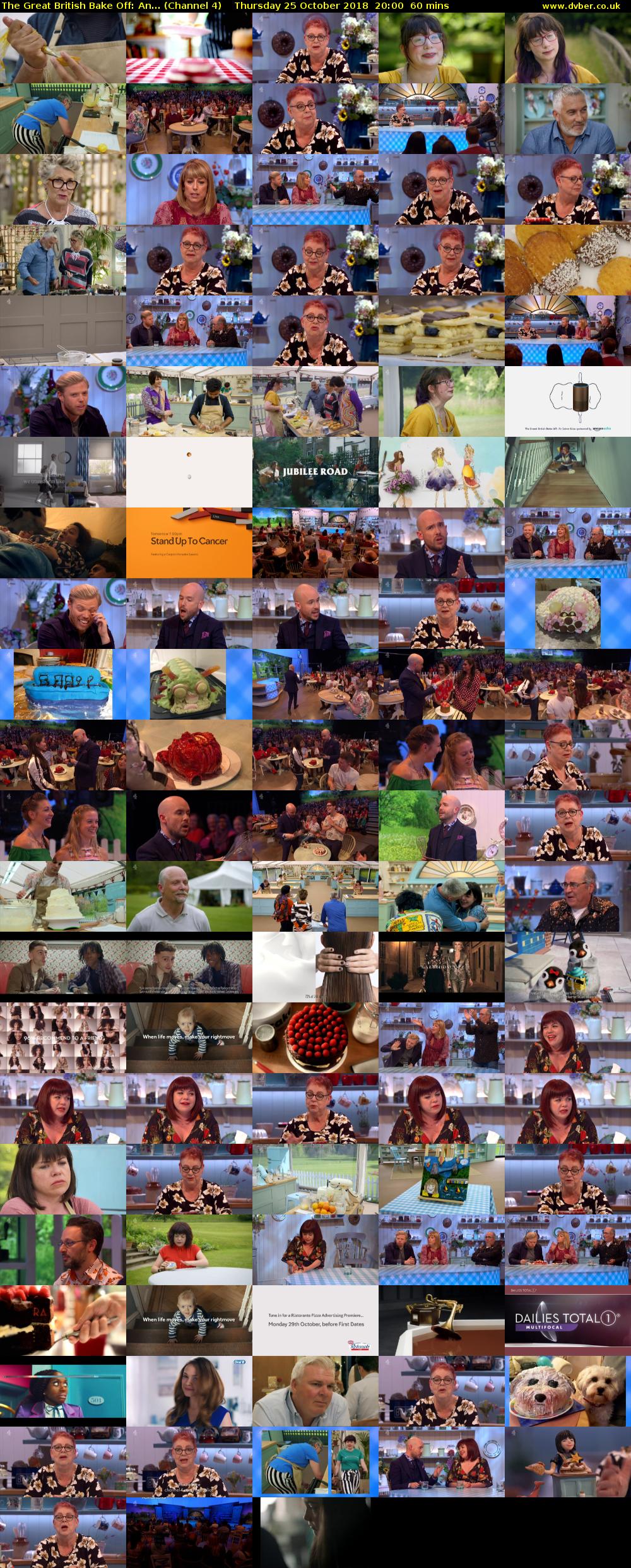 The Great British Bake Off: An... (Channel 4) Thursday 25 October 2018 20:00 - 21:00