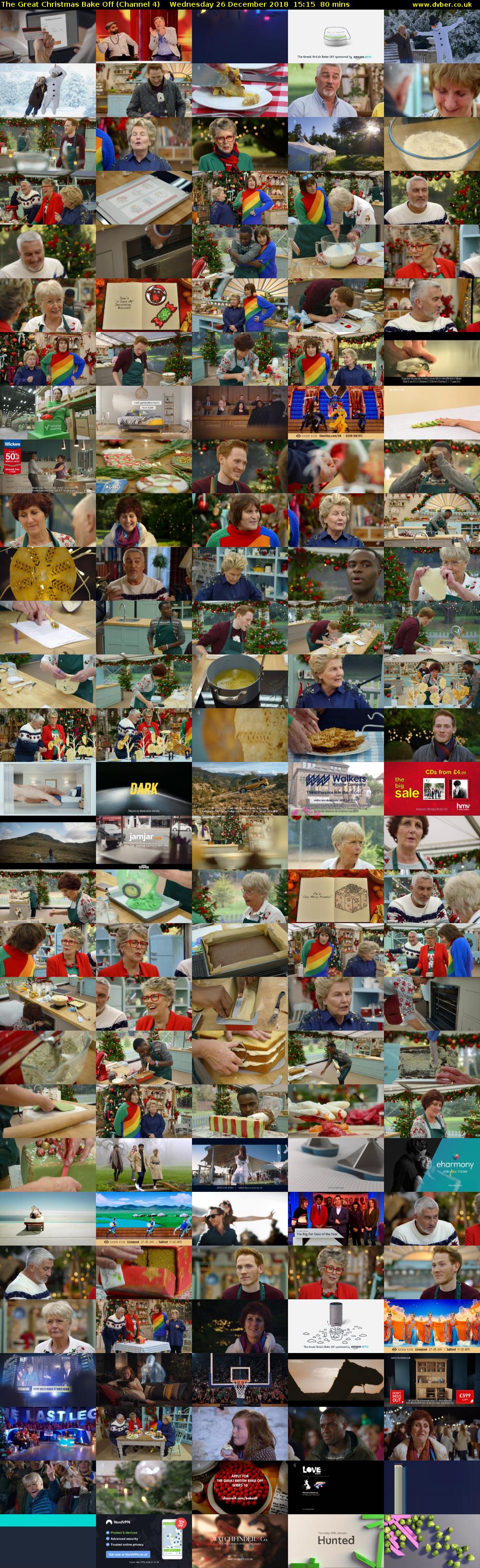The Great Christmas Bake Off (Channel 4) Wednesday 26 December 2018 15:15 - 16:35