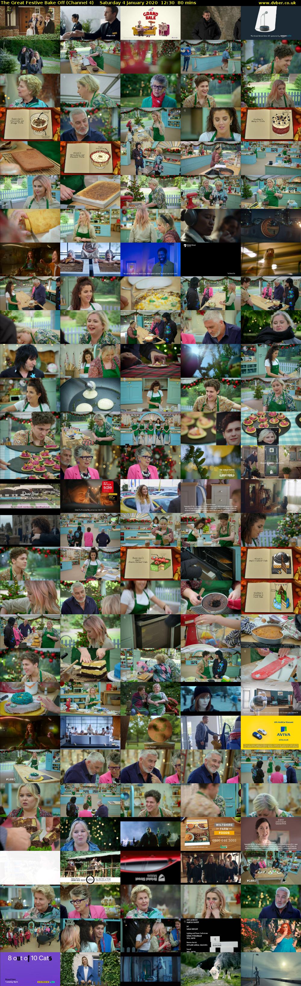 The Great Festive Bake Off (Channel 4) Saturday 4 January 2020 12:30 - 13:50