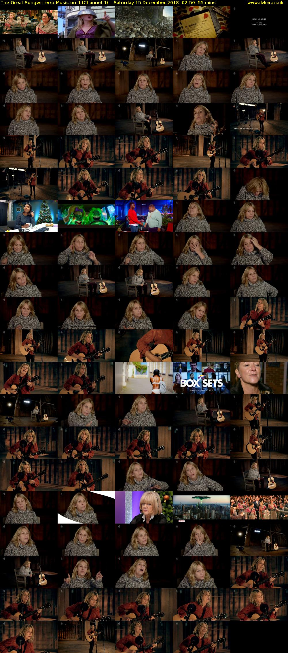 The Great Songwriters: Music on 4 (Channel 4) Saturday 15 December 2018 02:50 - 03:45