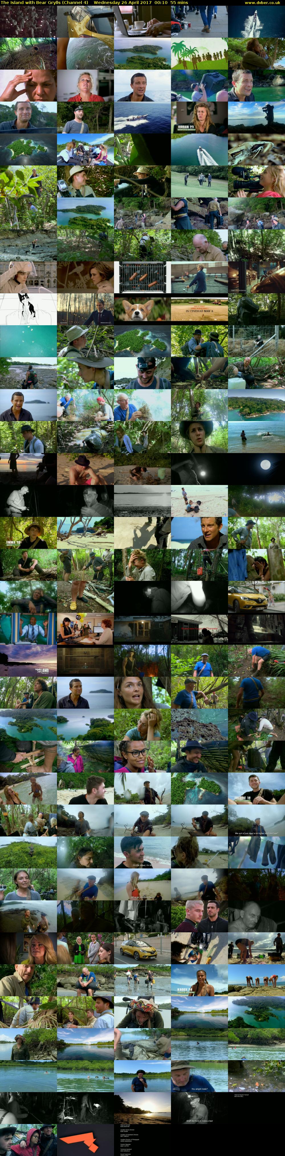 The Island with Bear Grylls (Channel 4) Wednesday 26 April 2017 00:10 - 01:05