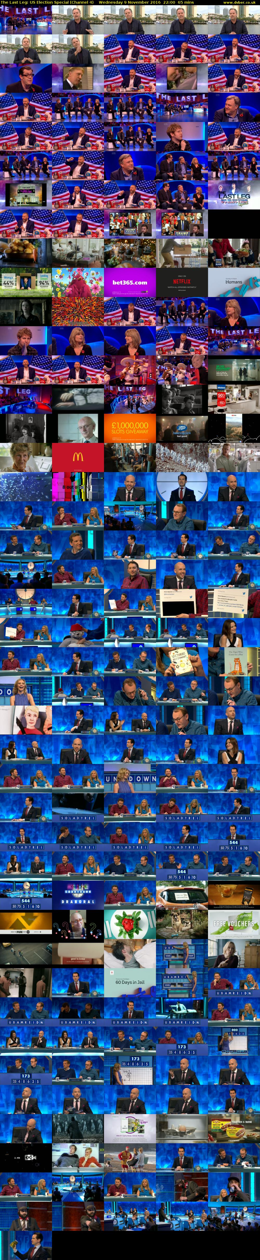 The Last Leg: US Election Special (Channel 4) Wednesday 9 November 2016 22:00 - 23:05