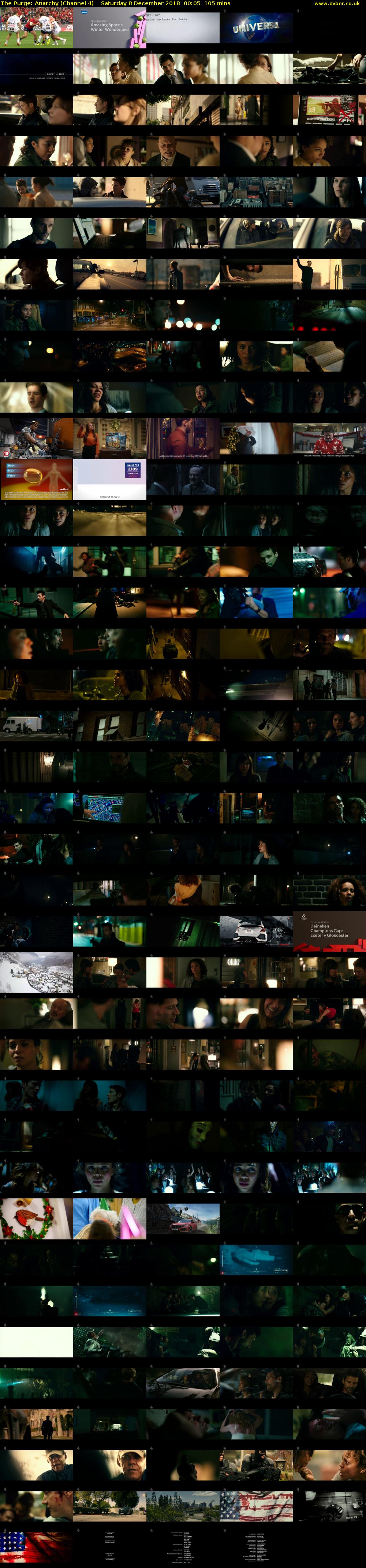 The Purge: Anarchy (Channel 4) Saturday 8 December 2018 00:05 - 01:50