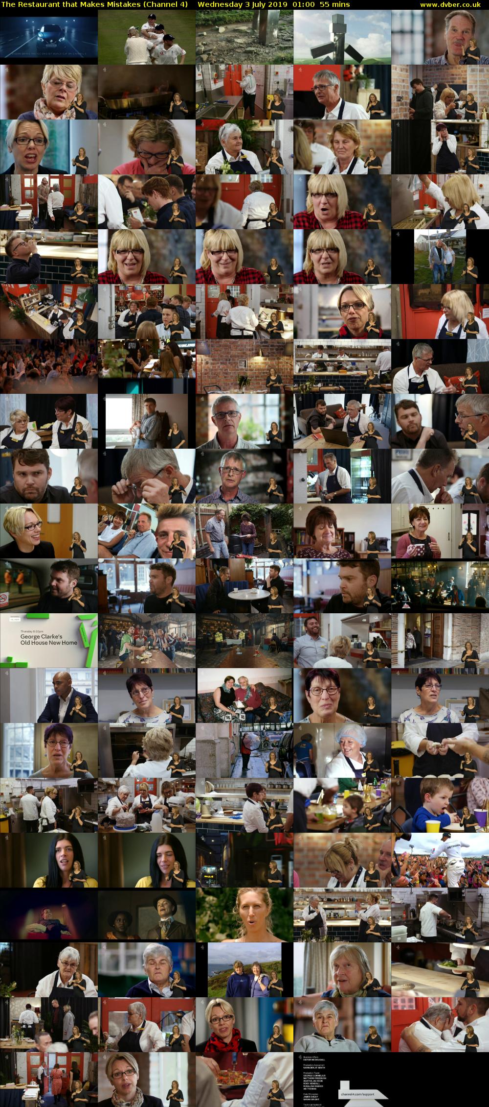 The Restaurant that Makes Mistakes (Channel 4) Wednesday 3 July 2019 01:00 - 01:55