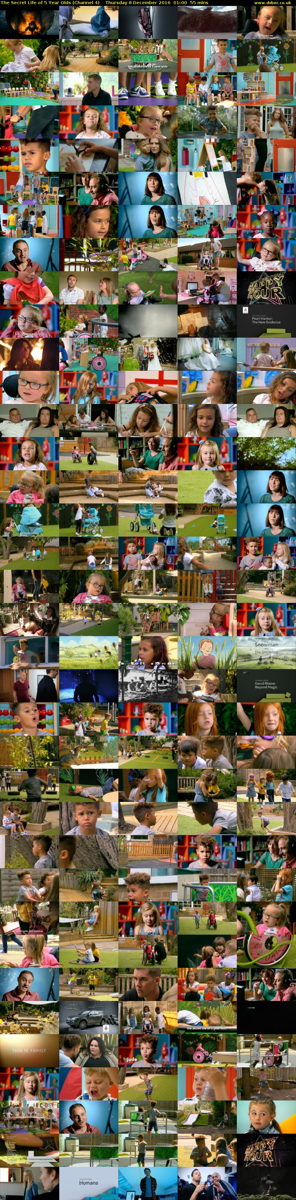 The Secret Life of 5 Year Olds (Channel 4) Thursday 8 December 2016 01:00 - 01:55