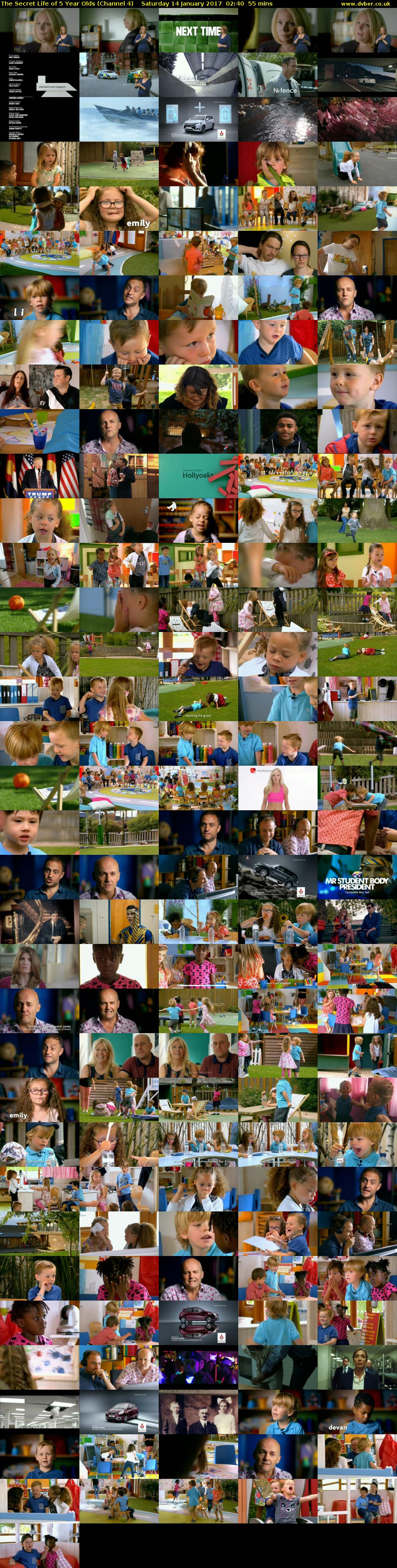 The Secret Life of 5 Year Olds (Channel 4) Saturday 14 January 2017 02:40 - 03:35