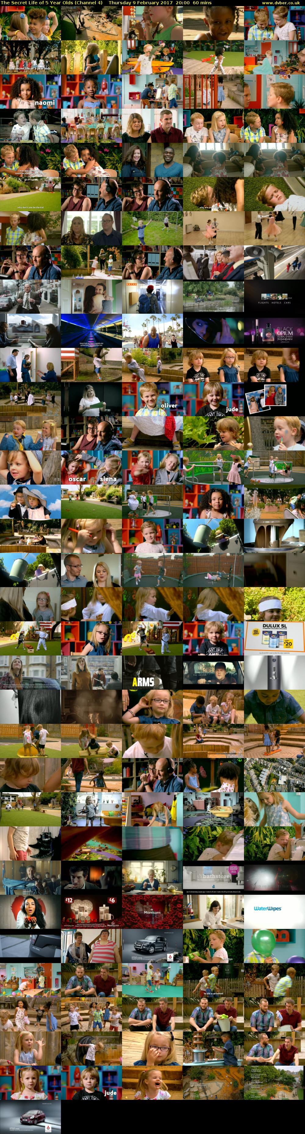 The Secret Life of 5 Year Olds (Channel 4) Thursday 9 February 2017 20:00 - 21:00
