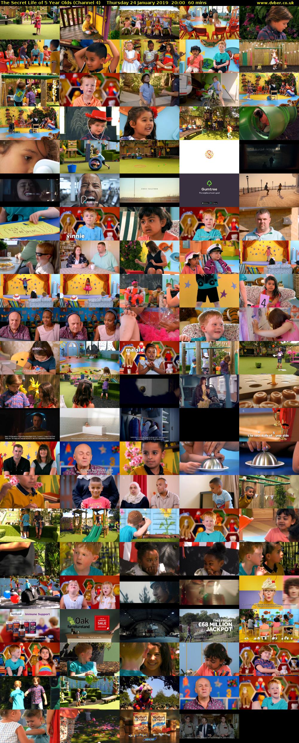 The Secret Life of 5 Year Olds (Channel 4) Thursday 24 January 2019 20:00 - 21:00