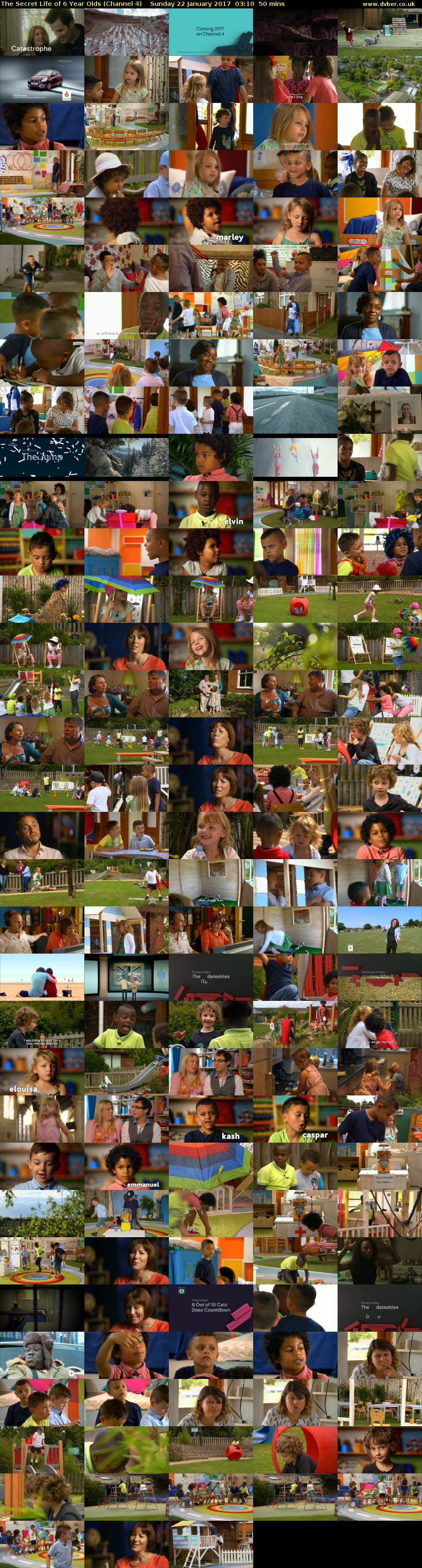 The Secret Life of 6 Year Olds (Channel 4) Sunday 22 January 2017 03:10 - 04:00
