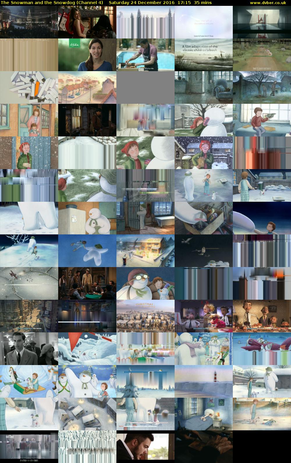 The Snowman and the Snowdog (Channel 4) Saturday 24 December 2016 17:15 - 17:50