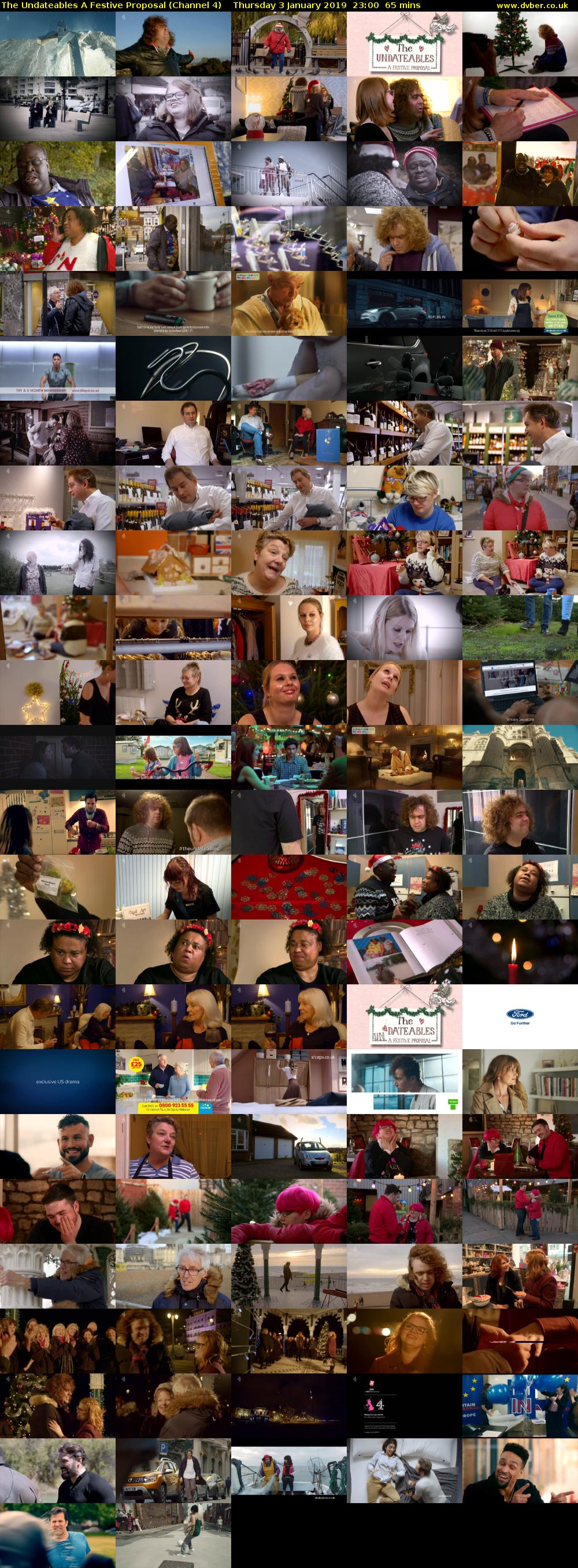 The Undateables A Festive Proposal (Channel 4) Thursday 3 January 2019 23:00 - 00:05