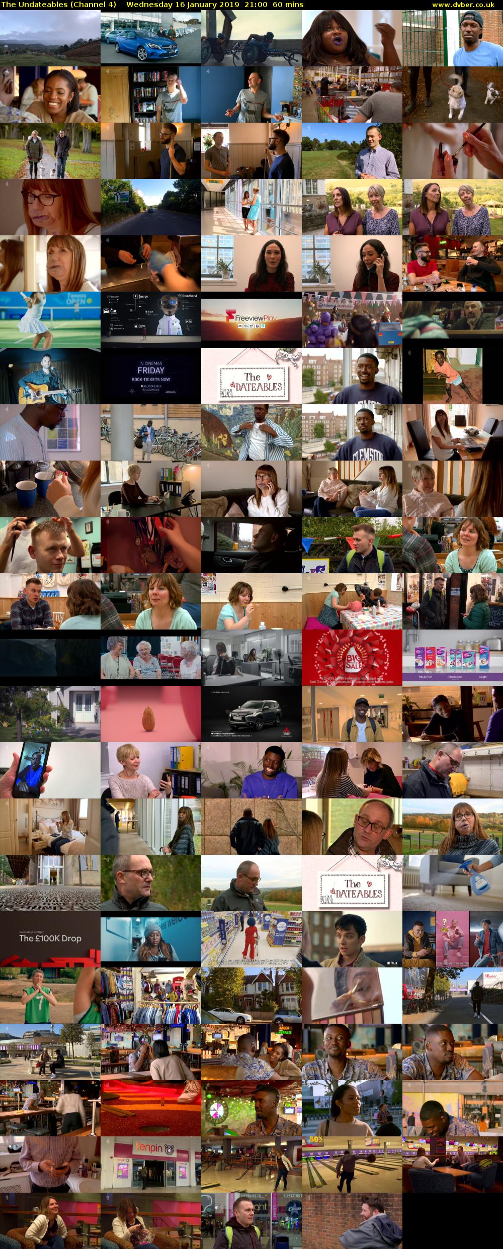 The Undateables (Channel 4) Wednesday 16 January 2019 21:00 - 22:00