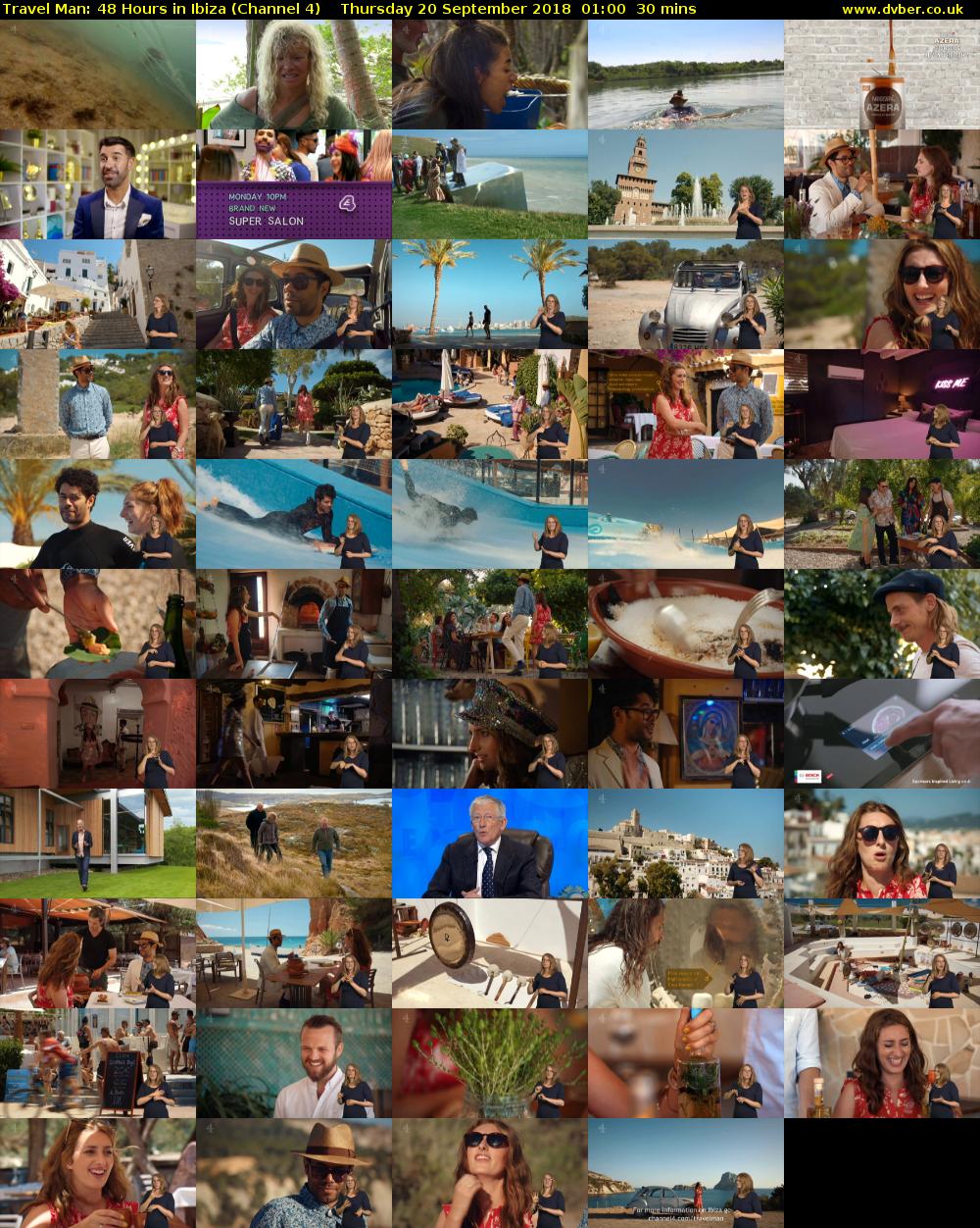 Travel Man: 48 Hours in Ibiza (Channel 4) Thursday 20 September 2018 01:00 - 01:30