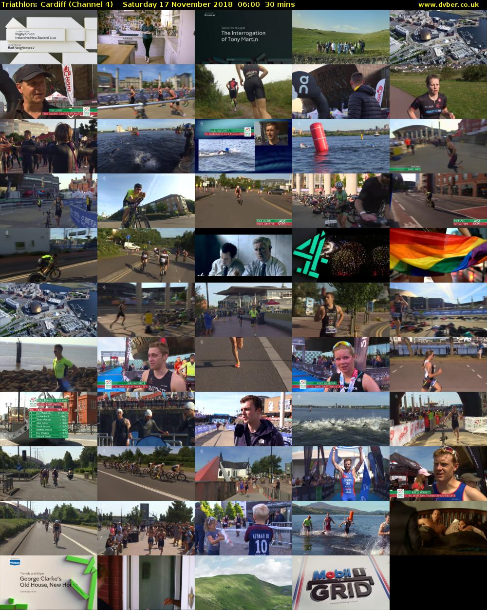 Triathlon: Cardiff (Channel 4) Saturday 17 November 2018 06:00 - 06:30