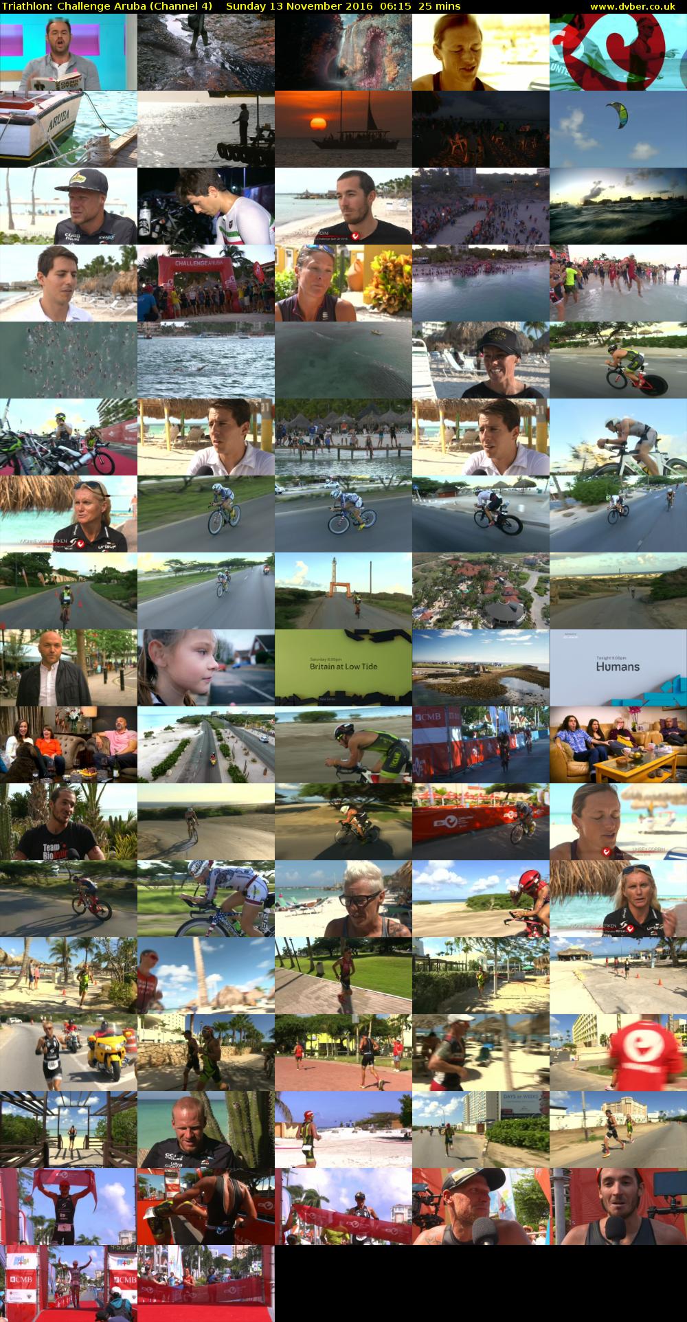 Triathlon: Challenge Aruba (Channel 4) Sunday 13 November 2016 06:15 - 06:40