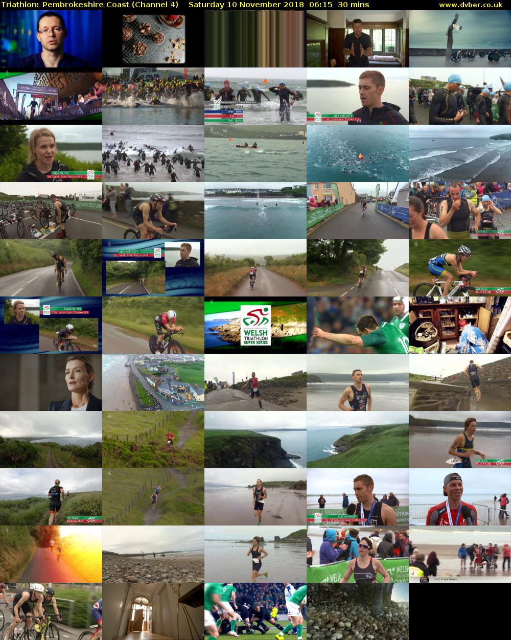 Triathlon: Pembrokeshire Coast (Channel 4) Saturday 10 November 2018 06:15 - 06:45