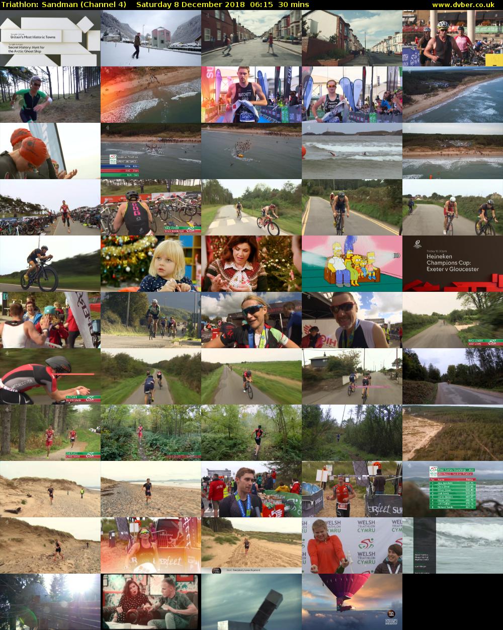 Triathlon: Sandman (Channel 4) Saturday 8 December 2018 06:15 - 06:45