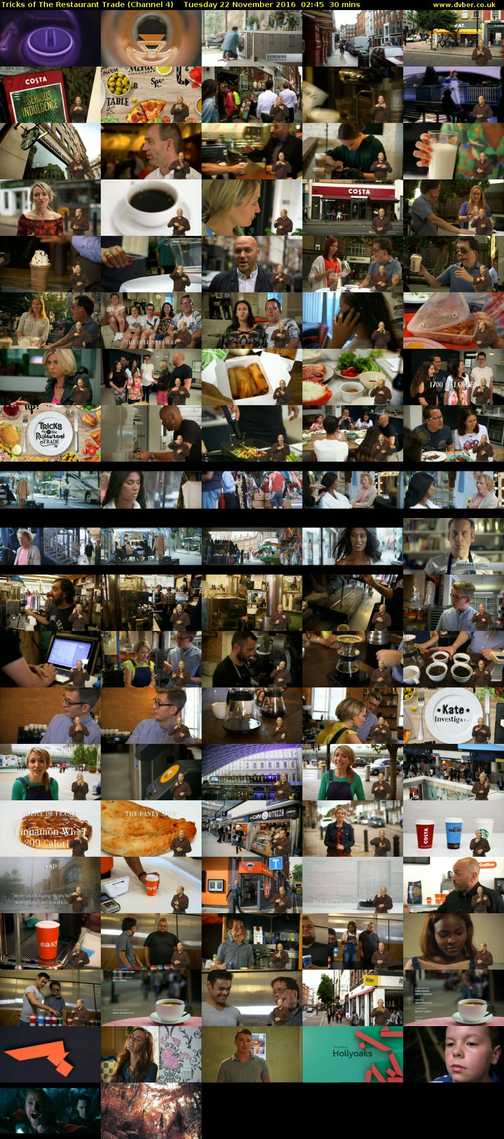 Tricks of The Restaurant Trade (Channel 4) Tuesday 22 November 2016 02:45 - 03:15