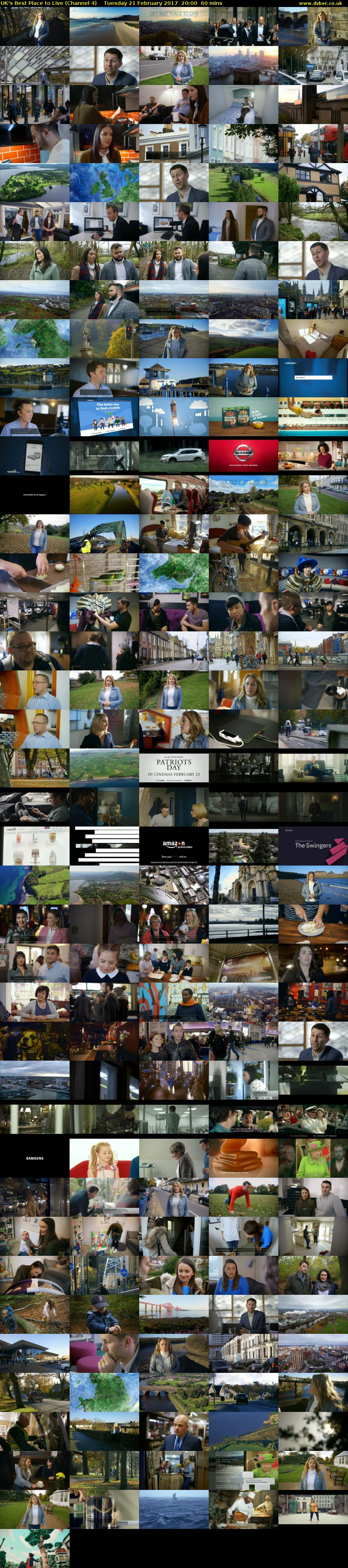 UK's Best Place to Live (Channel 4) Tuesday 21 February 2017 20:00 - 21:00
