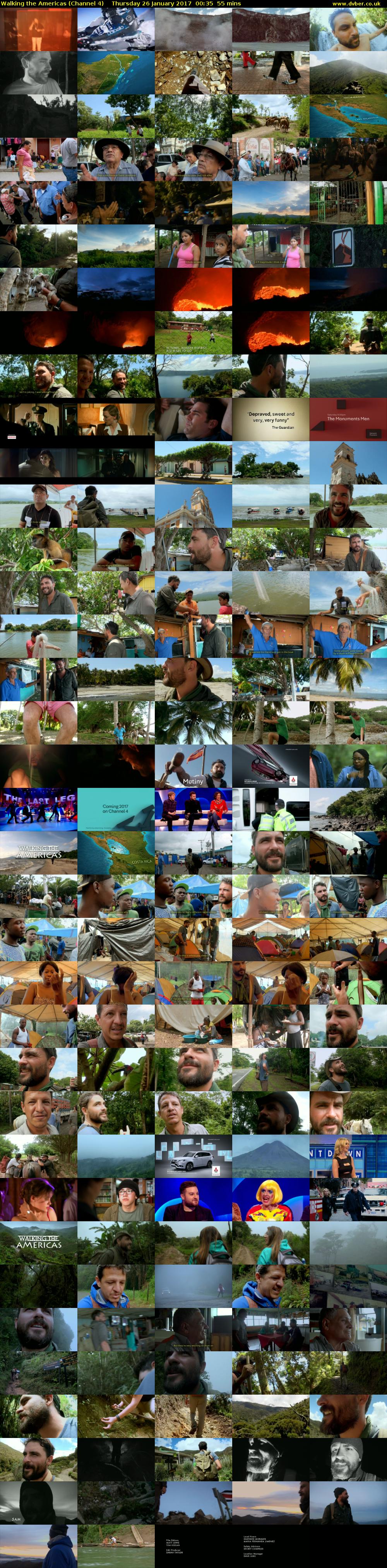 Walking the Americas (Channel 4) Thursday 26 January 2017 00:35 - 01:30