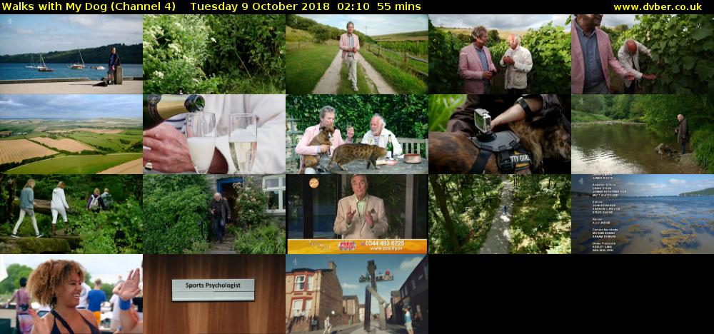 Walks with My Dog (Channel 4) Tuesday 9 October 2018 02:10 - 03:05