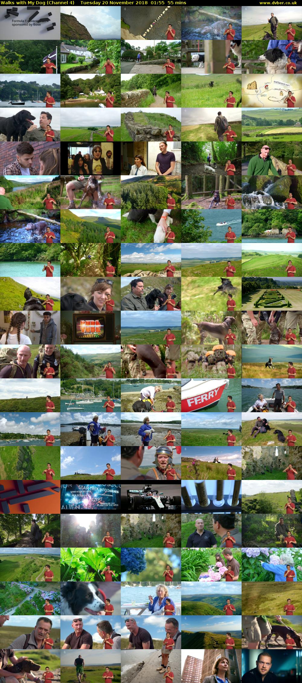 Walks with My Dog (Channel 4) Tuesday 20 November 2018 01:55 - 02:50