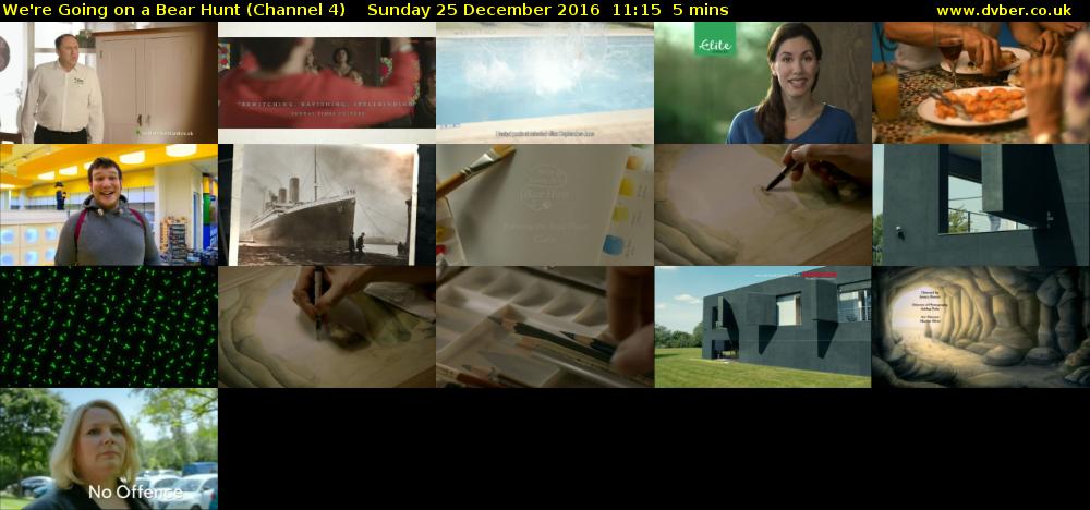 We're Going on a Bear Hunt (Channel 4) Sunday 25 December 2016 11:15 - 11:20