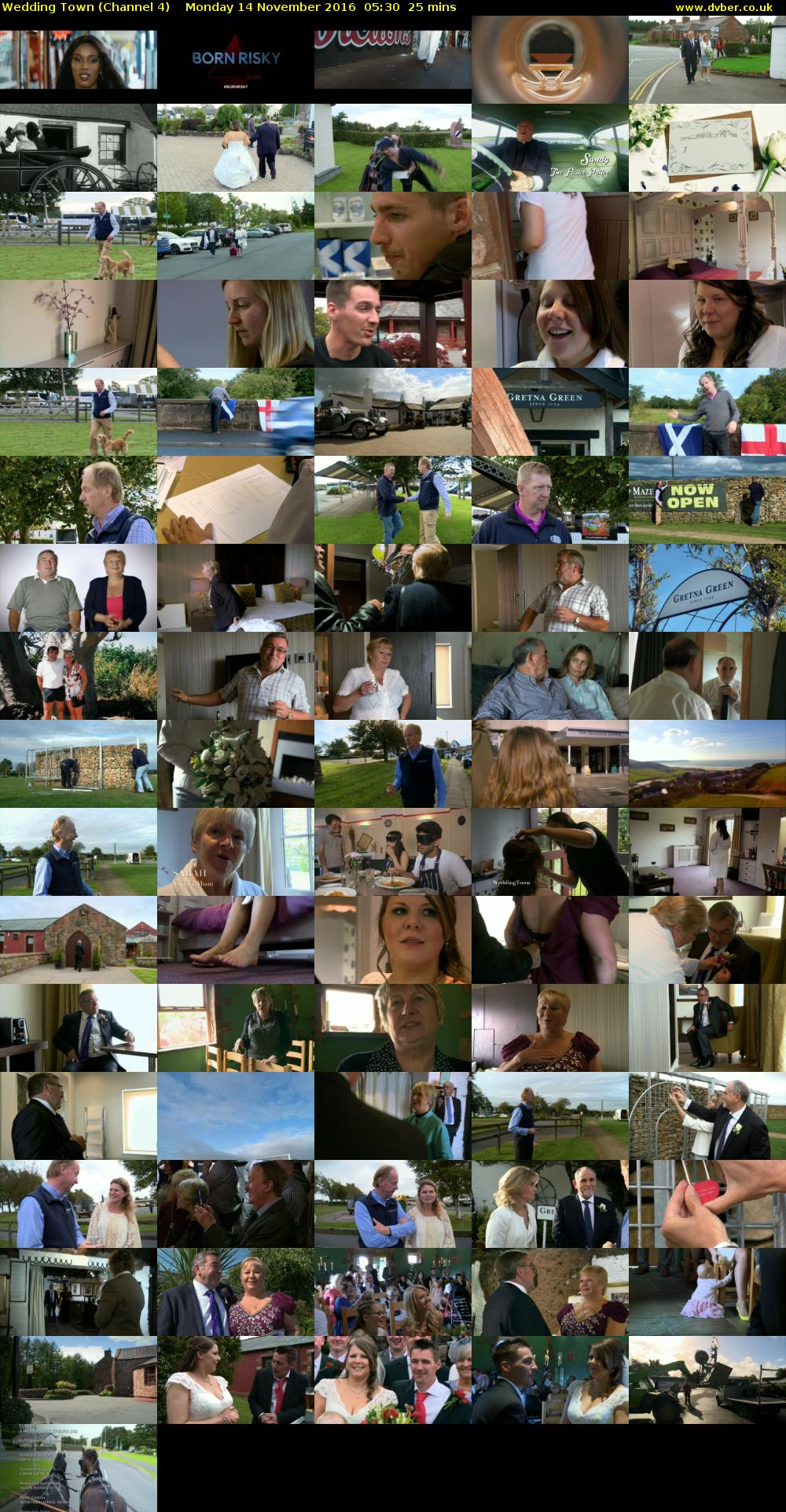 Wedding Town (Channel 4) Monday 14 November 2016 05:30 - 05:55