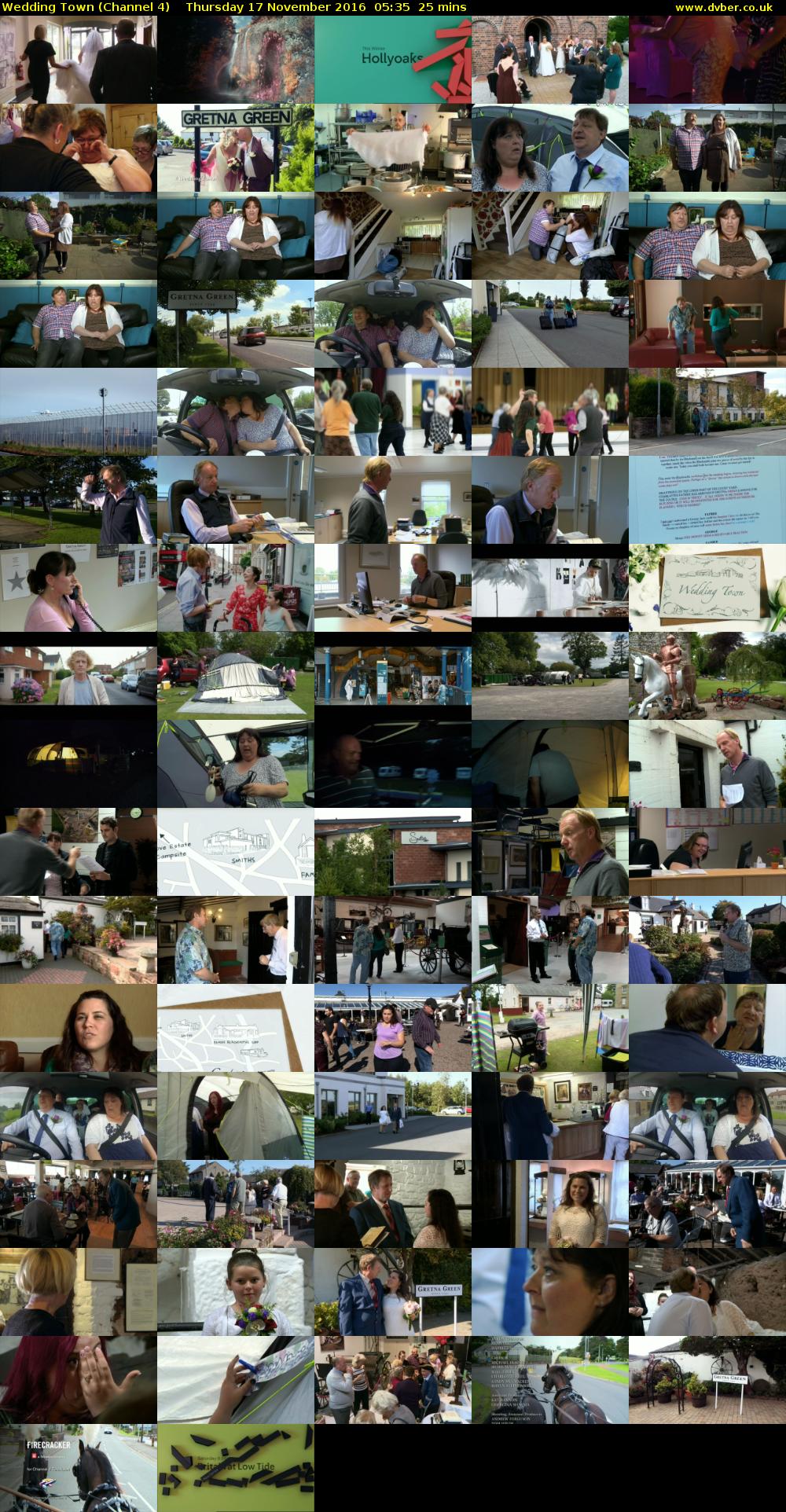 Wedding Town (Channel 4) Thursday 17 November 2016 05:35 - 06:00