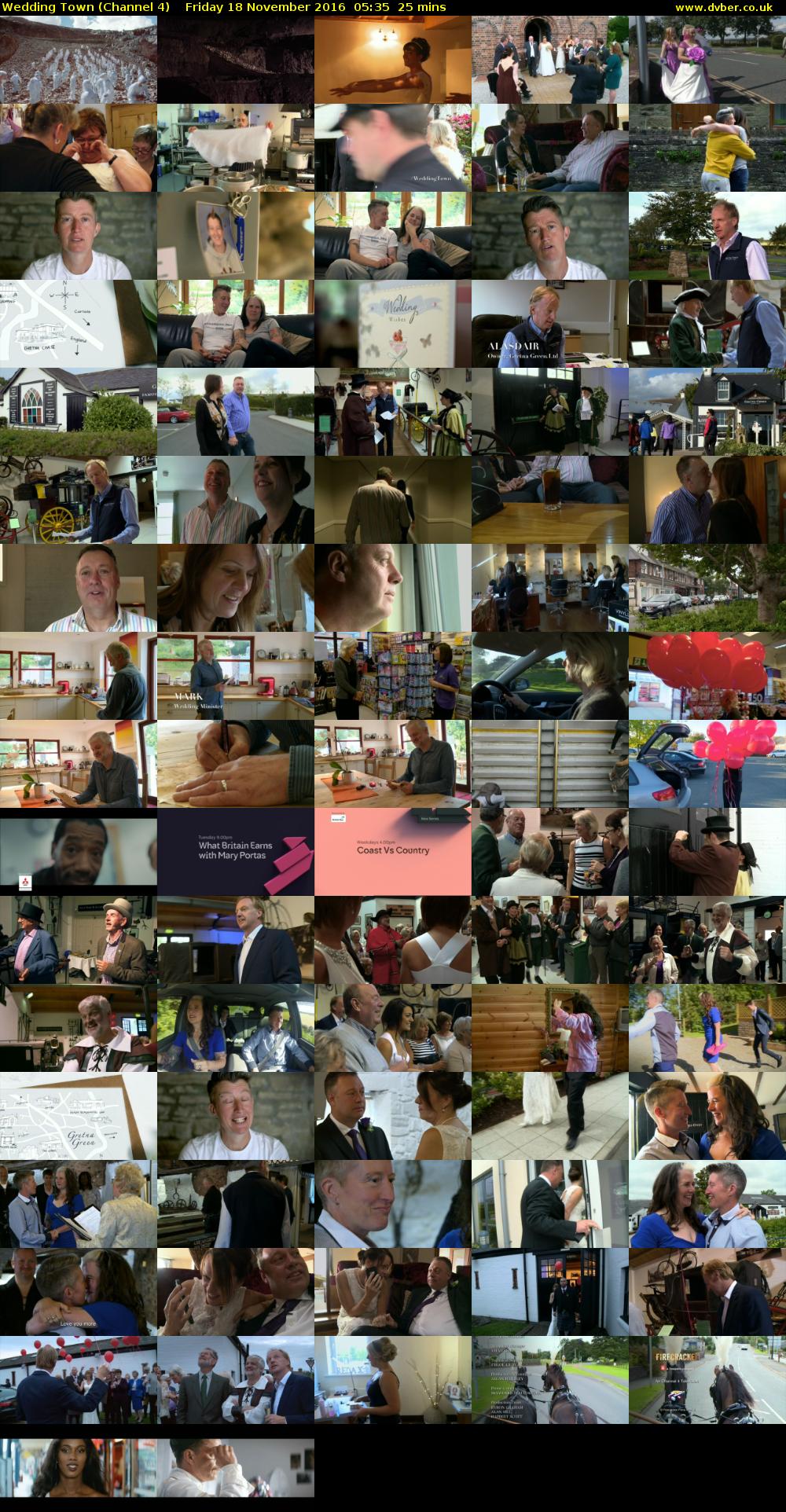 Wedding Town (Channel 4) Friday 18 November 2016 05:35 - 06:00
