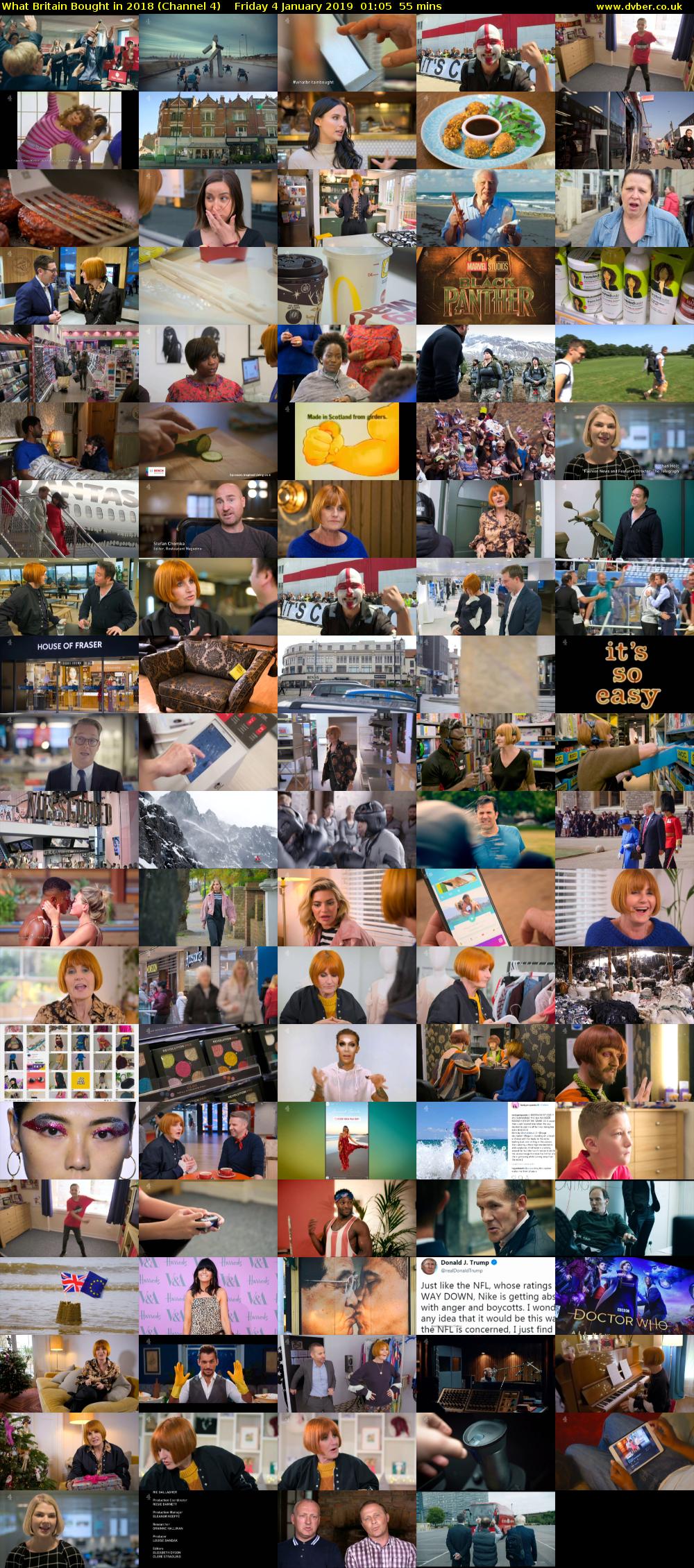 What Britain Bought in 2018 (Channel 4) Friday 4 January 2019 01:05 - 02:00