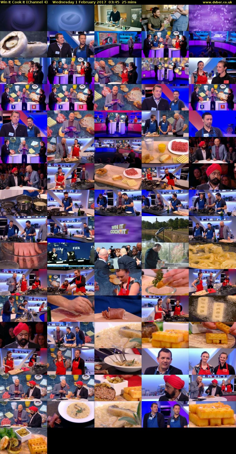 Win It Cook It (Channel 4) Wednesday 1 February 2017 03:45 - 04:10