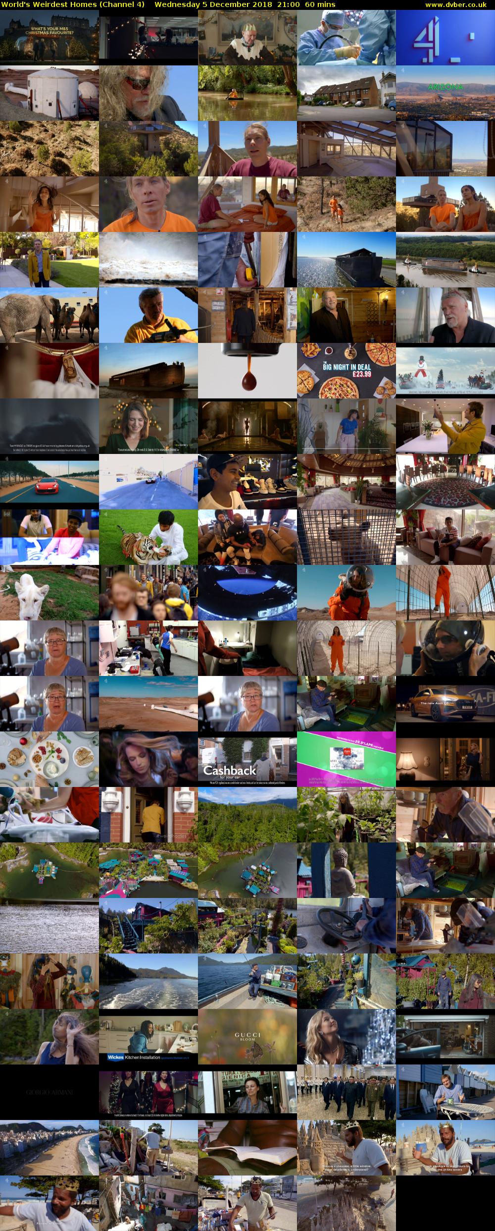 World's Weirdest Homes (Channel 4) Wednesday 5 December 2018 21:00 - 22:00