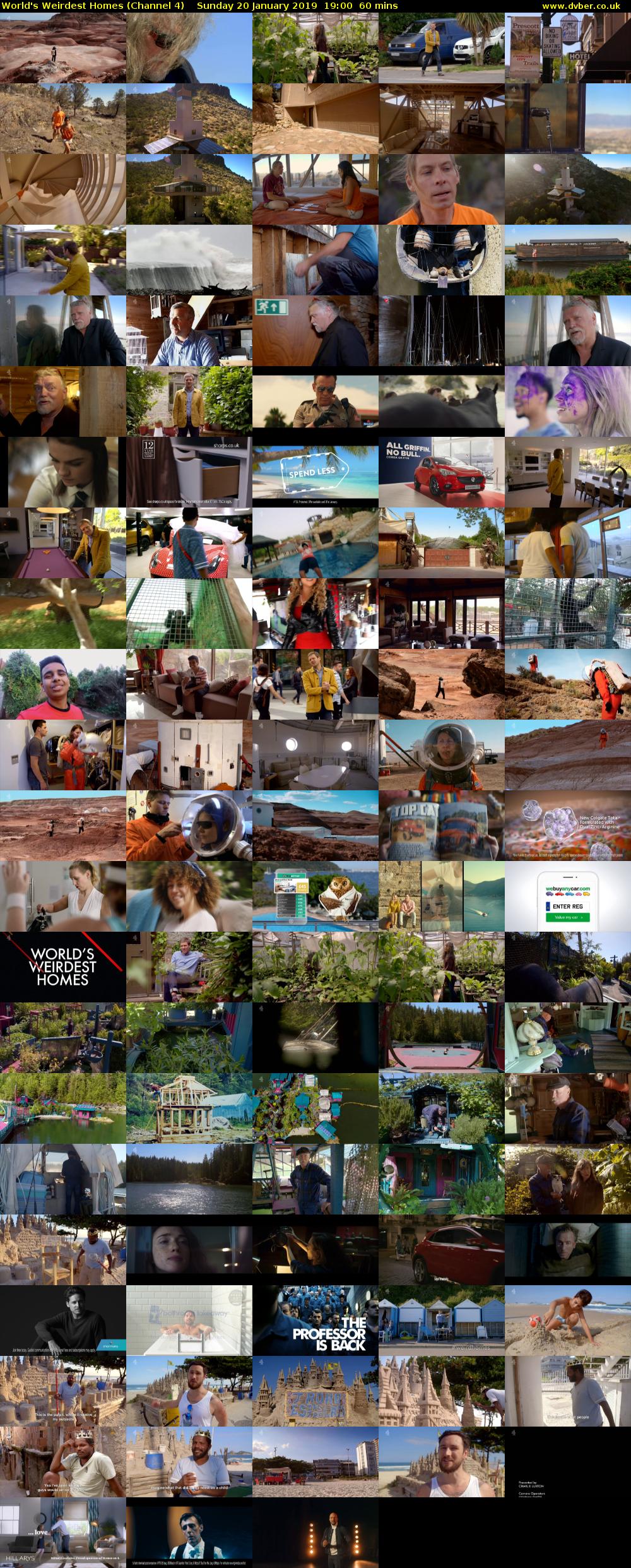 World's Weirdest Homes (Channel 4) Sunday 20 January 2019 19:00 - 20:00