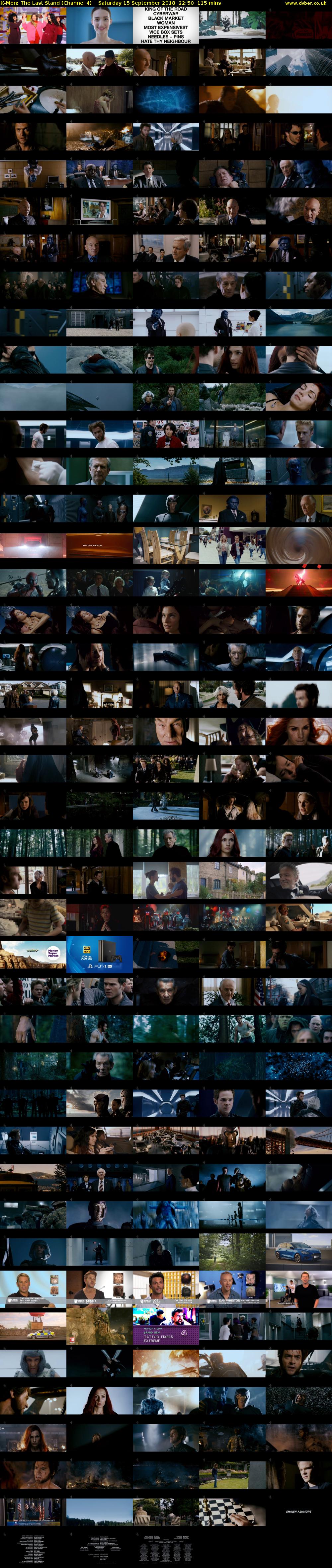 X-Men: The Last Stand (Channel 4) Saturday 15 September 2018 22:50 - 00:45