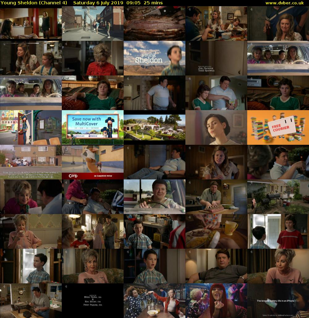 Young Sheldon (Channel 4) Saturday 6 July 2019 09:05 - 09:30