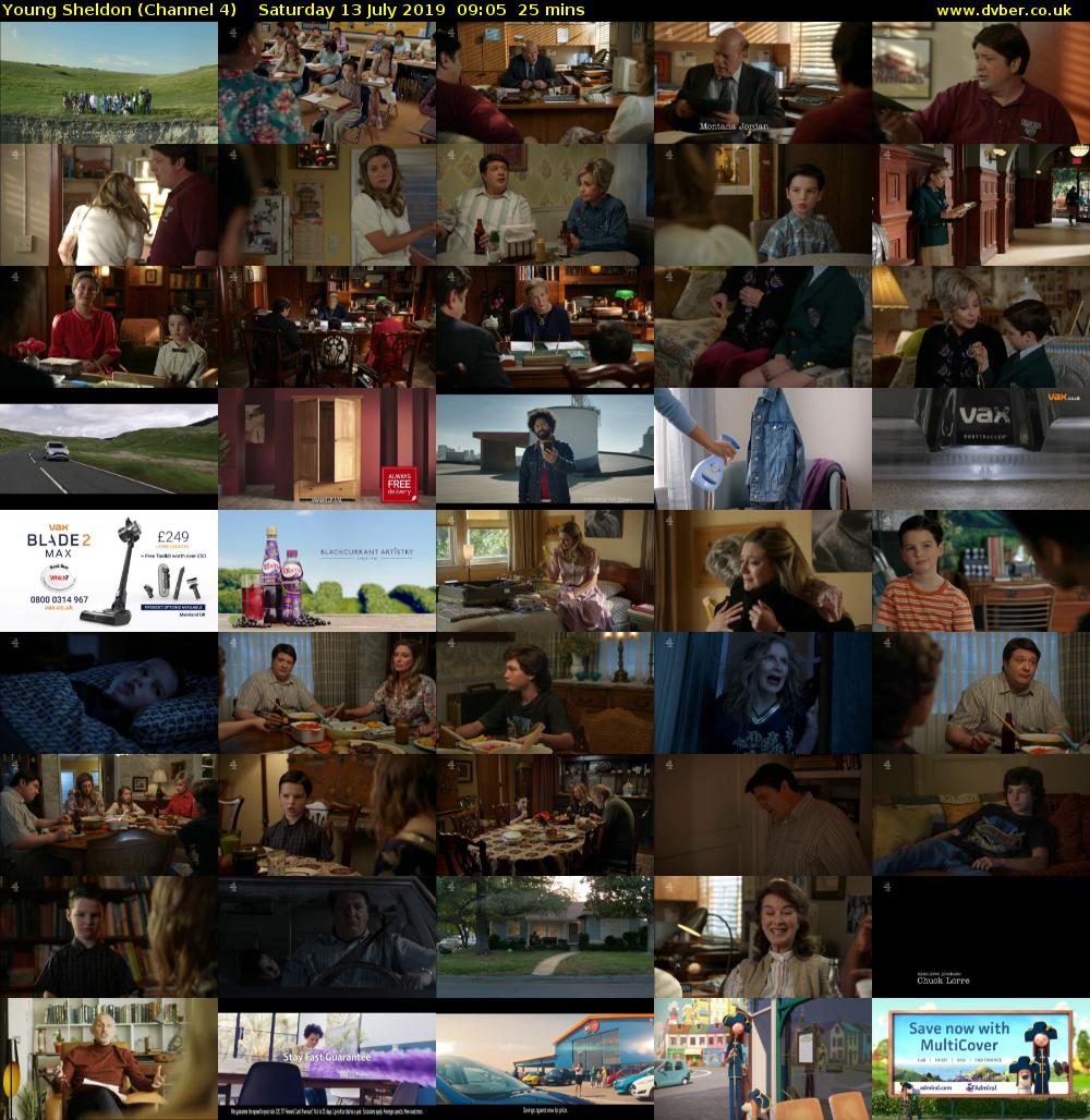 Young Sheldon (Channel 4) Saturday 13 July 2019 09:05 - 09:30