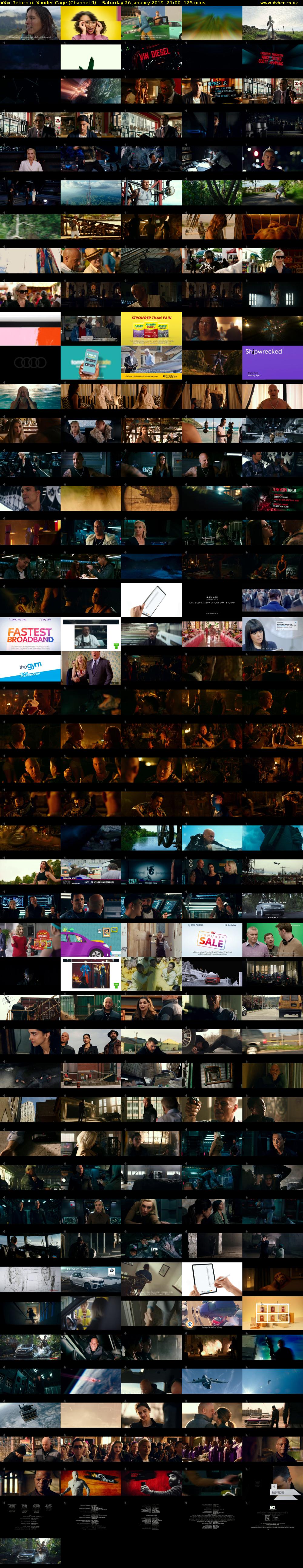 xXx: Return of Xander Cage (Channel 4) Saturday 26 January 2019 21:00 - 23:05