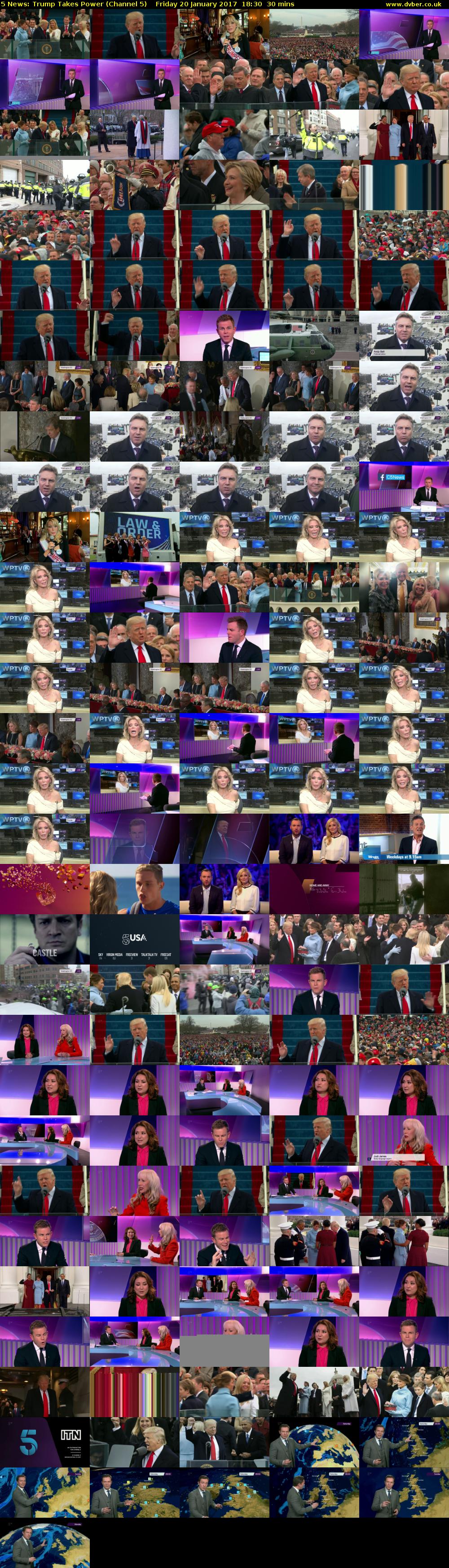 5 News: Trump Takes Power (Channel 5) Friday 20 January 2017 18:30 - 19:00