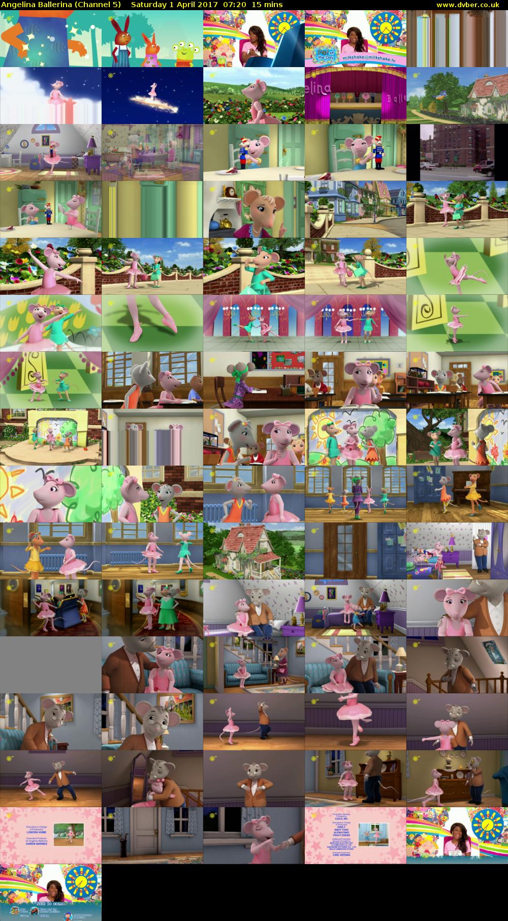 Angelina Ballerina (Channel 5) Saturday 1 April 2017 07:20 - 07:35