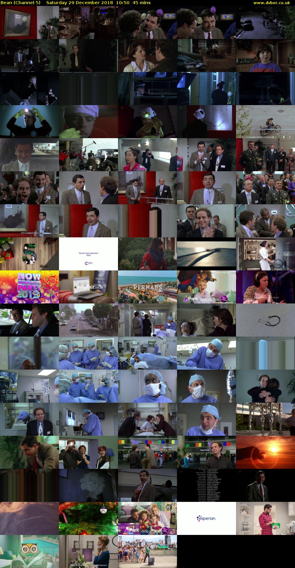 Bean (Channel 5) Saturday 29 December 2018 10:50 - 11:35