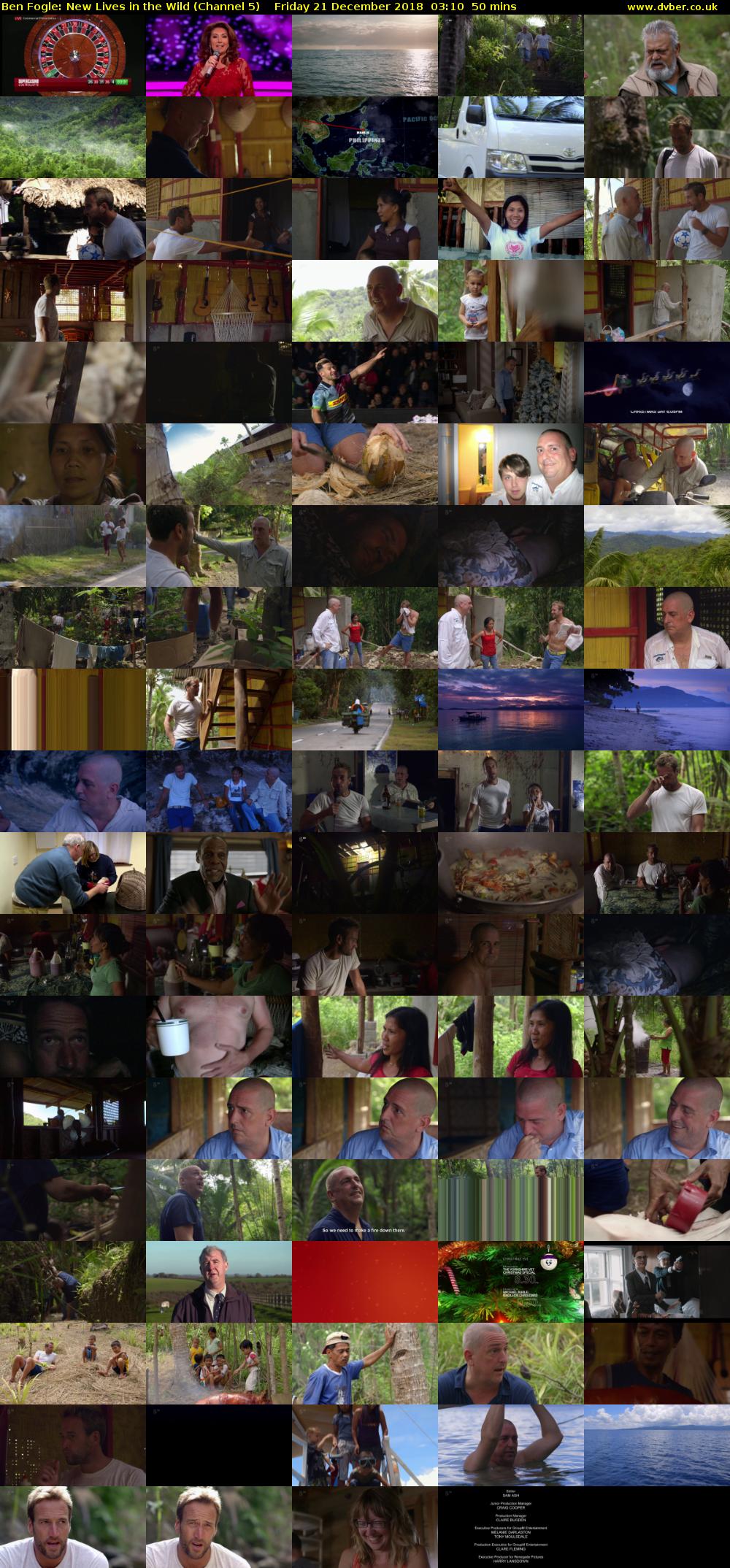 Ben Fogle: New Lives in the Wild (Channel 5) Friday 21 December 2018 03:10 - 04:00