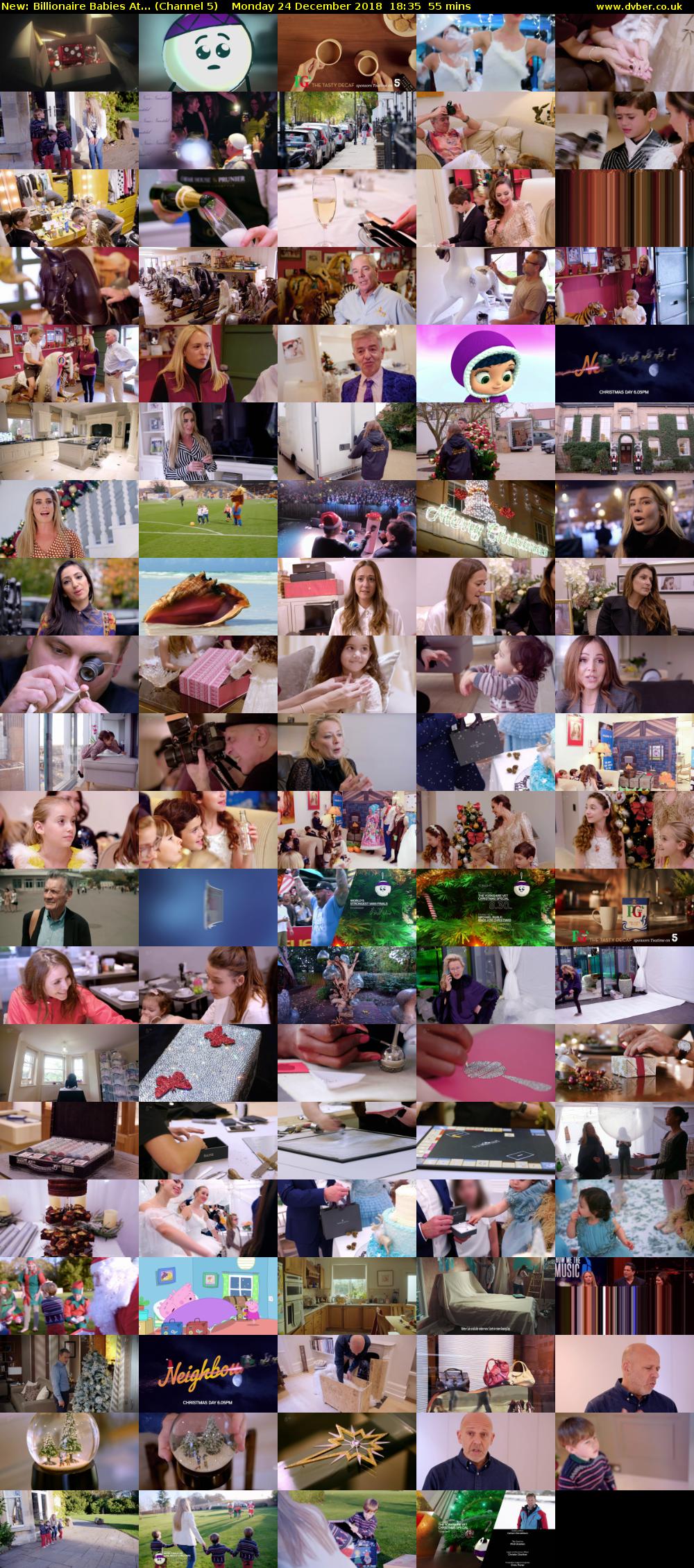 Billionaire Babies At... (Channel 5) Monday 24 December 2018 18:35 - 19:30