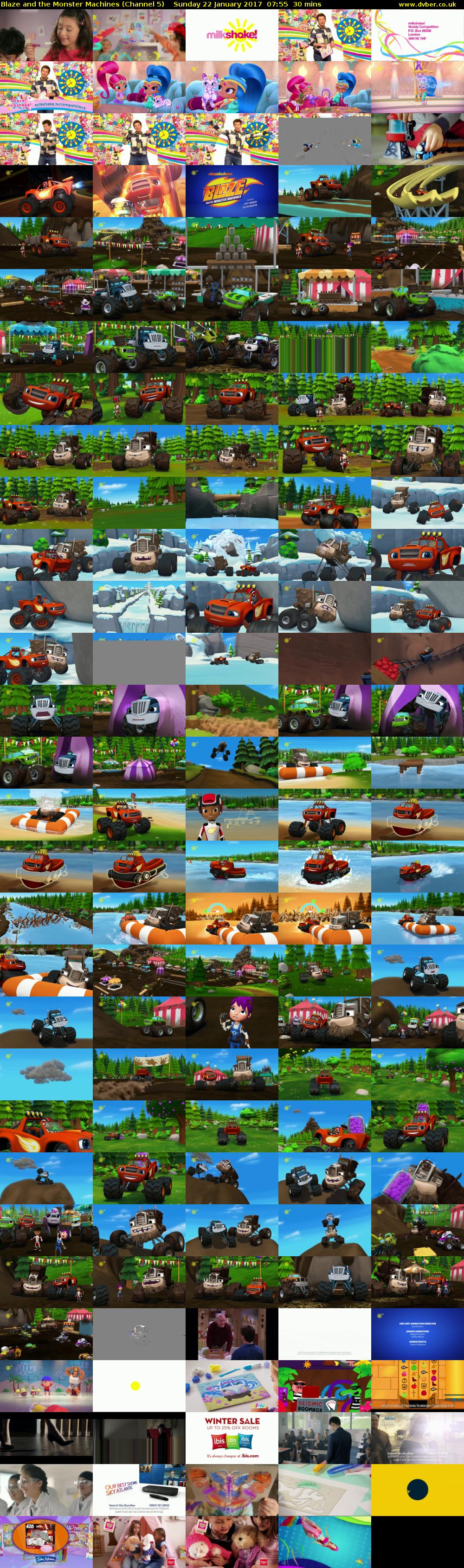 Blaze and the Monster Machines (Channel 5) Sunday 22 January 2017 07:55 - 08:25