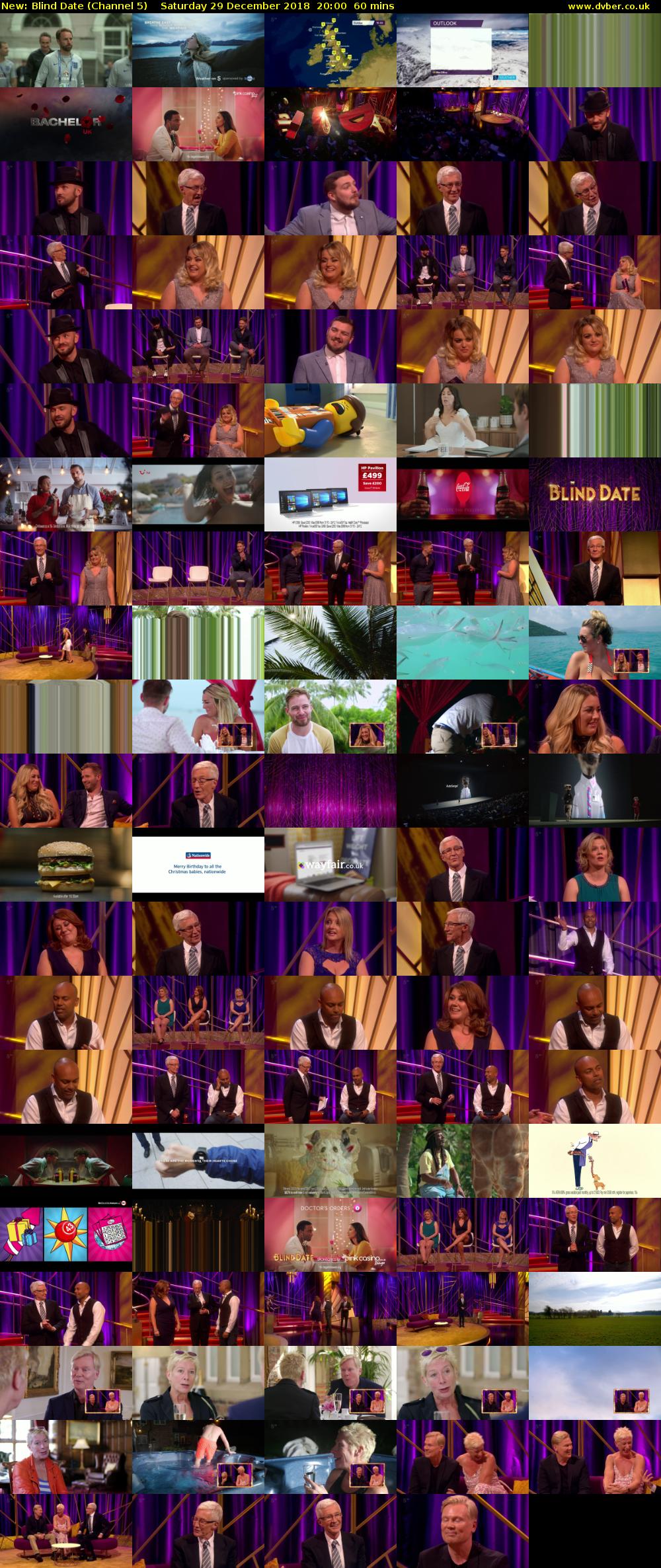Blind Date (Channel 5) Saturday 29 December 2018 20:00 - 21:00