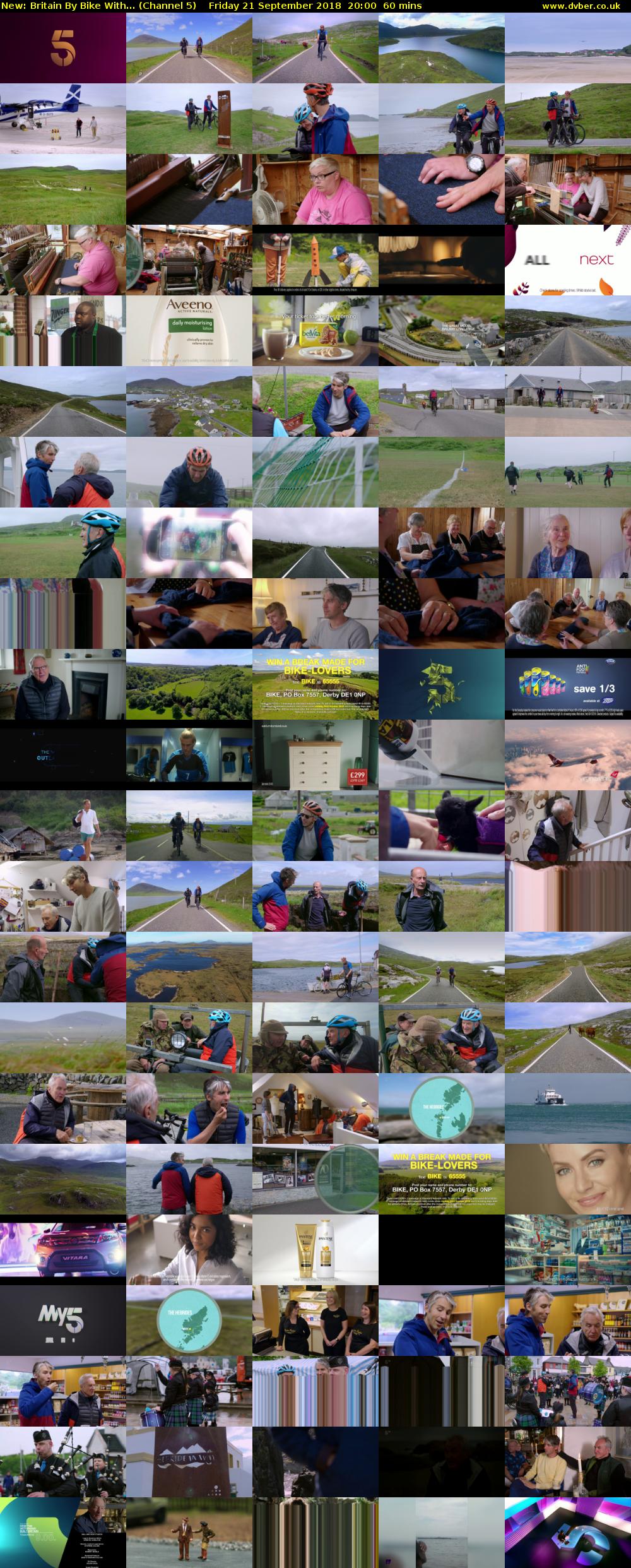 Britain By Bike With... (Channel 5) Friday 21 September 2018 20:00 - 21:00